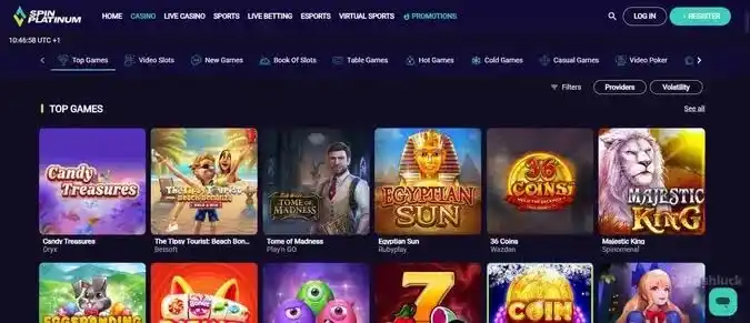spinplatinum casino review section 5